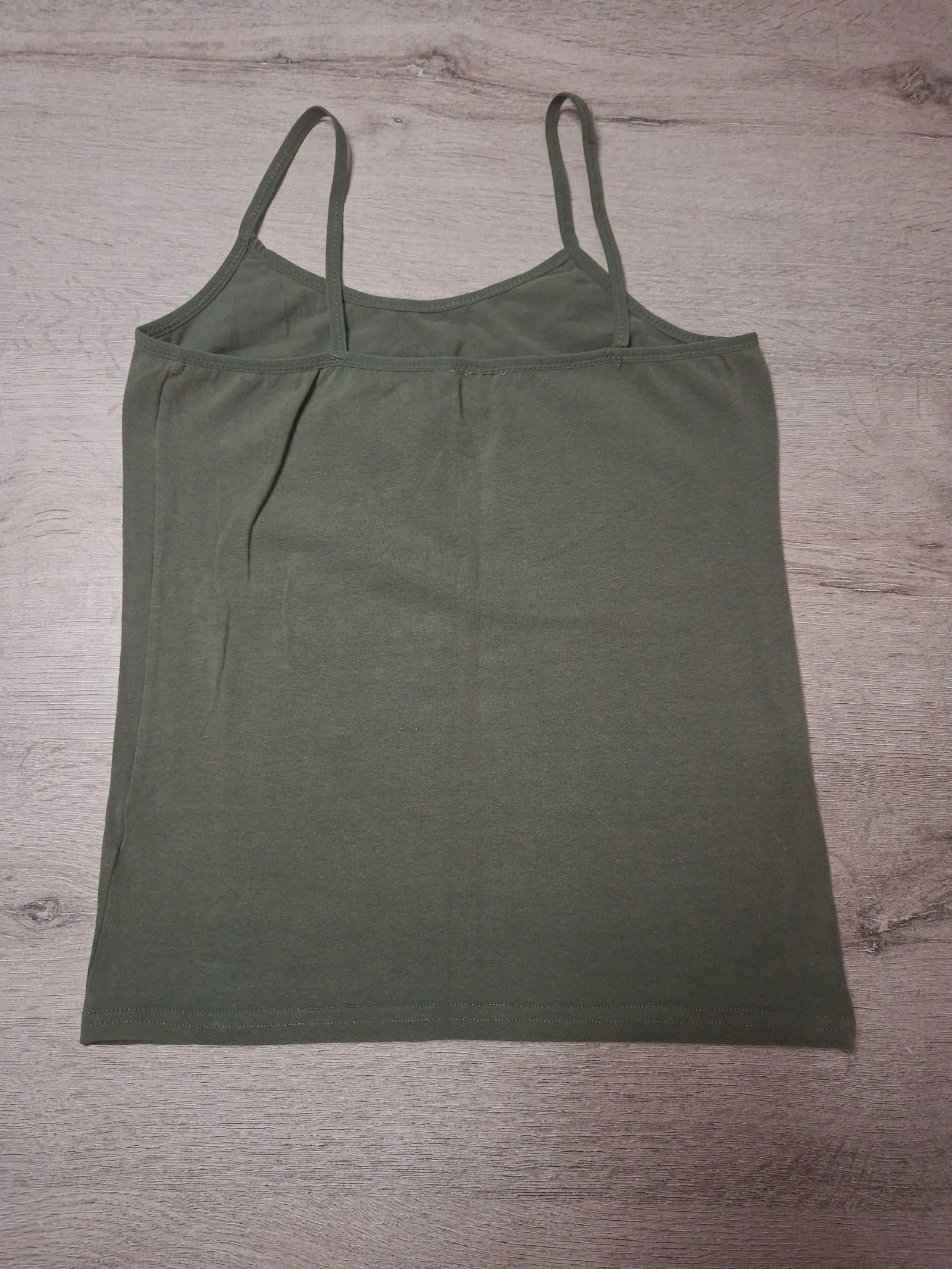 🌷F2-09🌷Kaki Women's Tank Top with Thin Straps – Size 158/164 – Casual Elegance & Everyday Comfort🌷 – photo 4